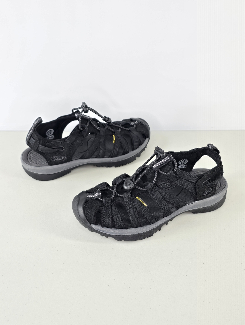 KEEN Whisper Black Magnet Waterproof Hiking Sandals Women's Size 6 NWOT